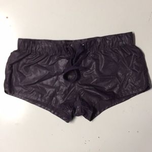 RVCA, athletic shorts, dark purple, small